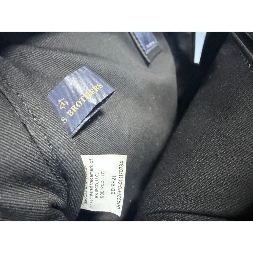 Brooks Brothers BB18821 Grant Dual-Handle Backpack -Charcoal Grey & Black-New
